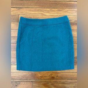 H&M Emerald Herringbone Skirt